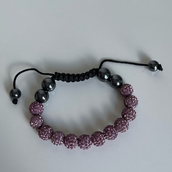 💕3/20$ NWOT Colourful Rhinestone Pavé Beaded Bracelet - Picture 2 of 4